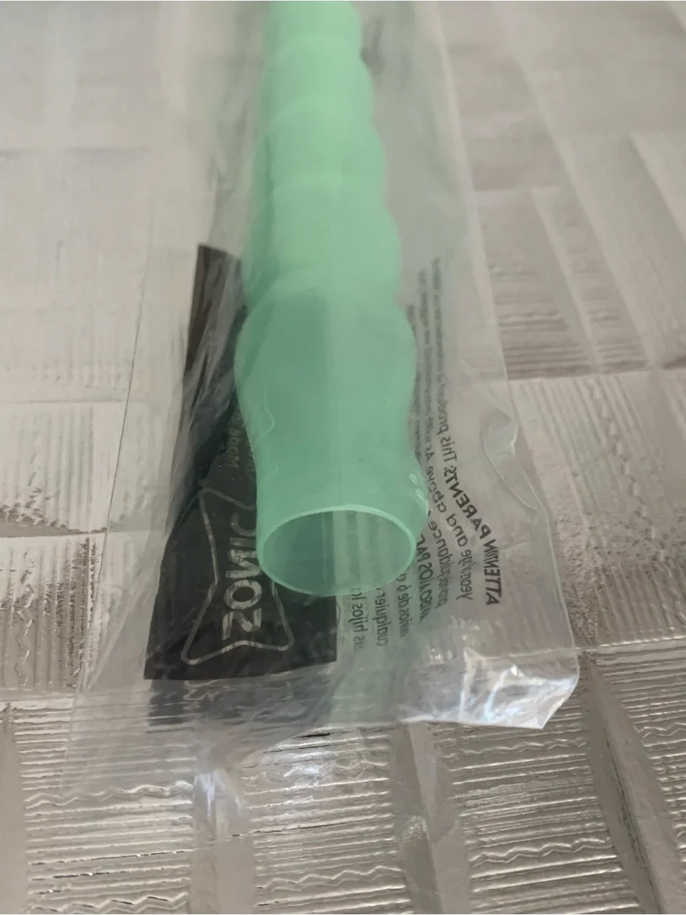 Sonic UNICORN Horn Straw - Hard To find Collectible Green  NEW